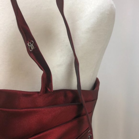 NEW 2-Piece Cranberry Mother of the Bride/Groom Formal Holiday Dress SIZE 6 - Picture 7 of 14